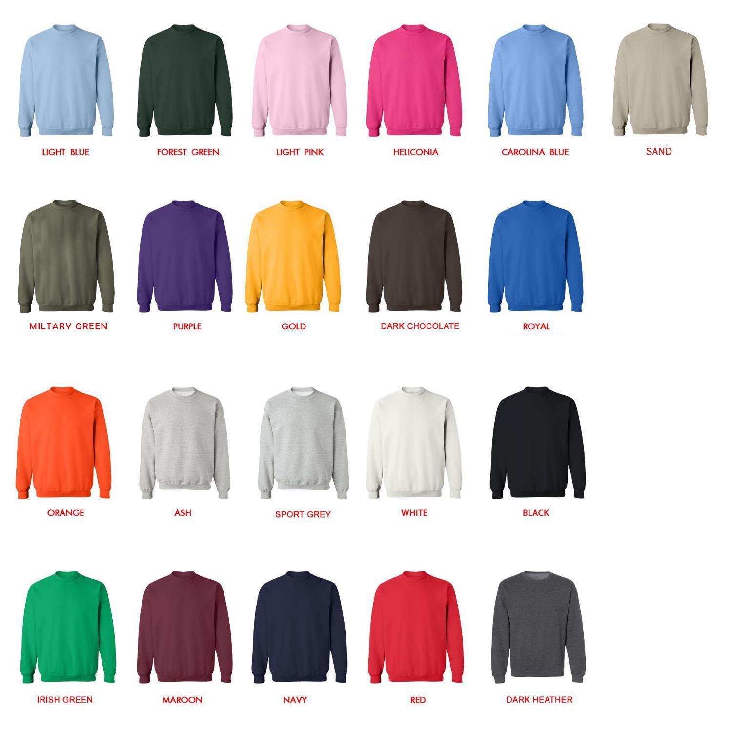 sweatshirt color chart - Naruto EU Store
