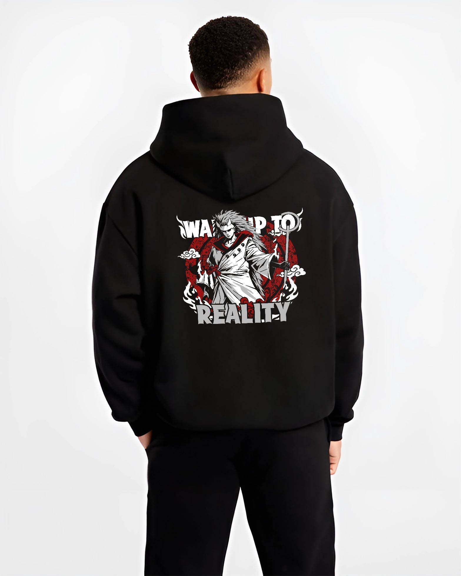 Madara Uchiha Wake Up to Reality Naruto Shippuden Hoodie - Image 2