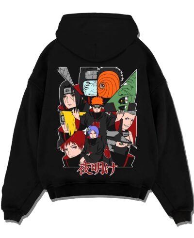 Akatsuki Clan Hoodie Naruto Shippuden Red Cloud Team