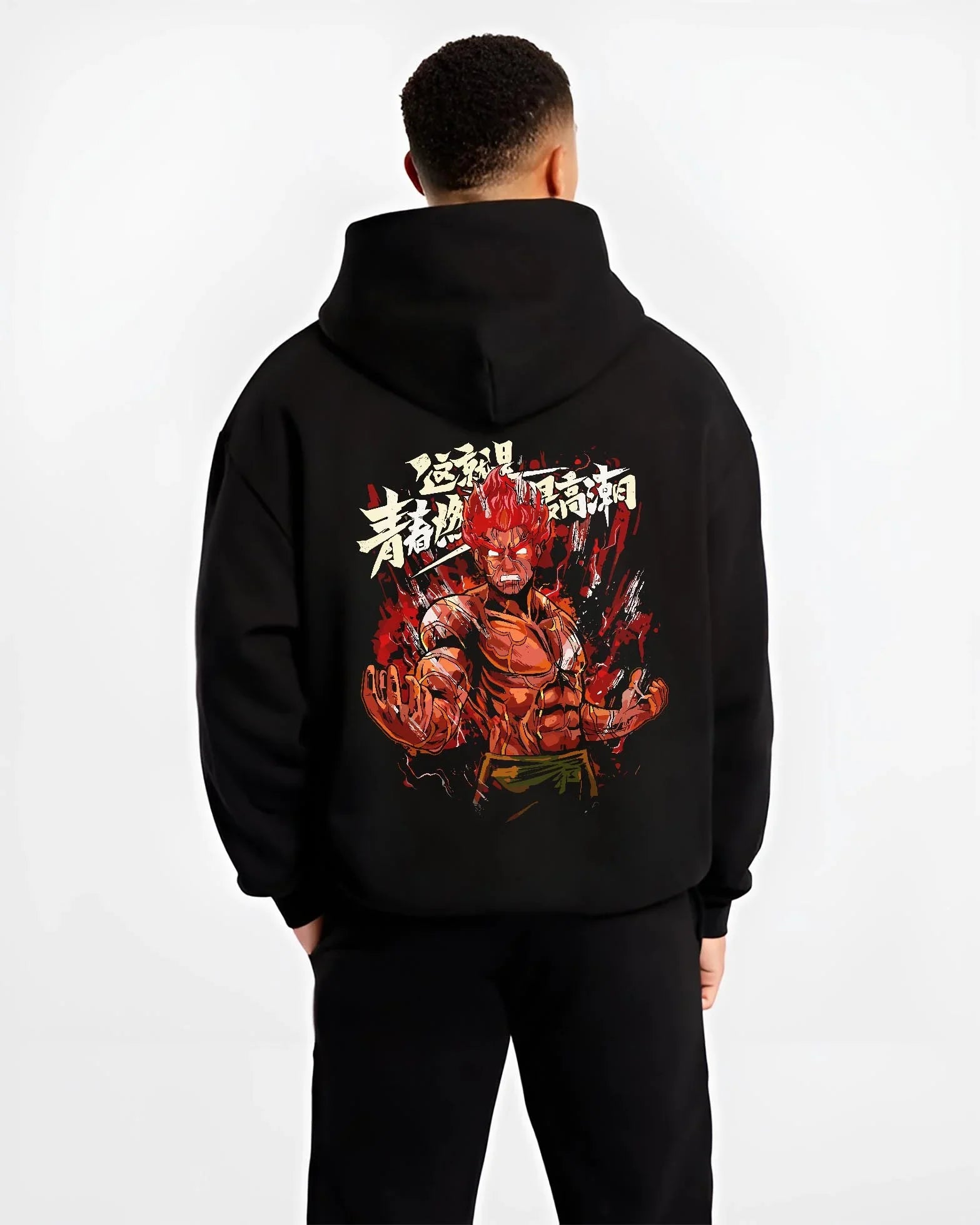 Might Guy Hoodie Naruto Shippuden Anime Eight Gates Streetwear - Image 2