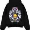 FL4SHY A.black hoodie flat back design - Naruto EU Store