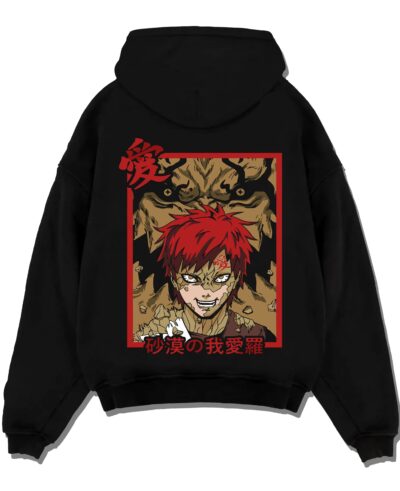 Naruto Hoodie Gaara Sand Beast Transformation Jumper