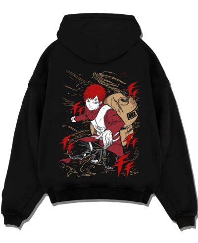 Gaara Hoodie Naruto Red Sand Shinobi Desert Power