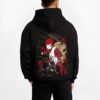 GAARAX B.black hoodie male back view - Naruto EU Store
