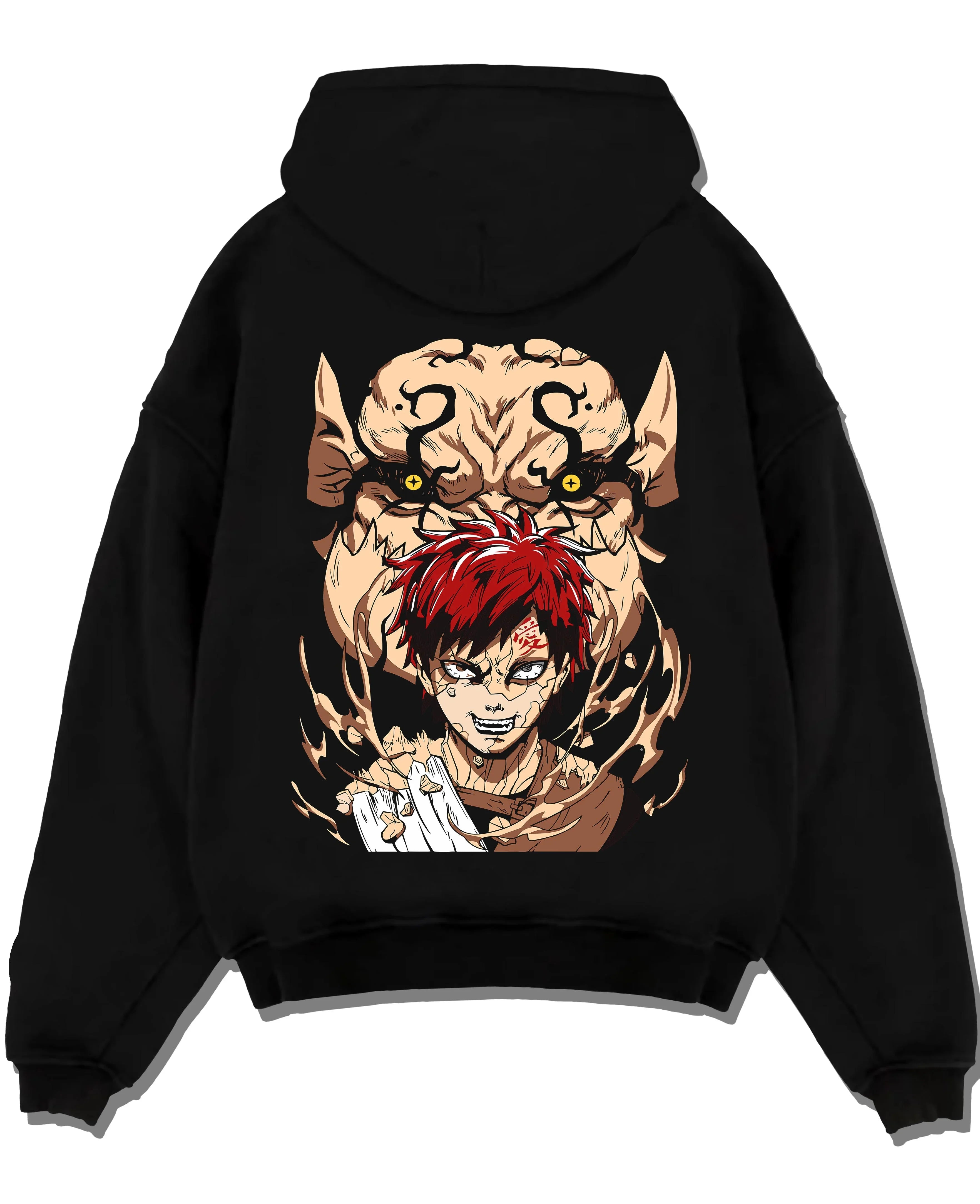 Naruto Hoodie Gaara Sand Love Symbol Anime Jumper