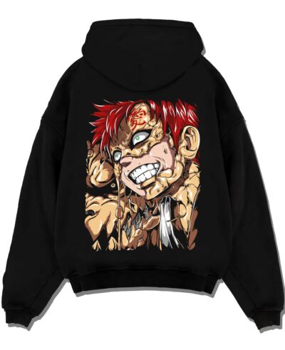 Naruto Hoodie Gaara Sand Fury Rampage Jumper