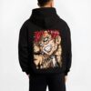 GAASND B.black hoodie male back view - Naruto EU Store