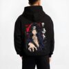 ITACROW B.black hoodie male back view - Naruto EU Store