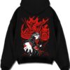ITASHRNG A.black hoodie flat back design - Naruto EU Store