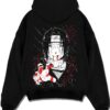 ITCAGNT A.black hoodie flat back design - Naruto EU Store