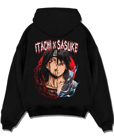 Naruto Hoodie Itachi and Sasuke Bonded Clan Jumper