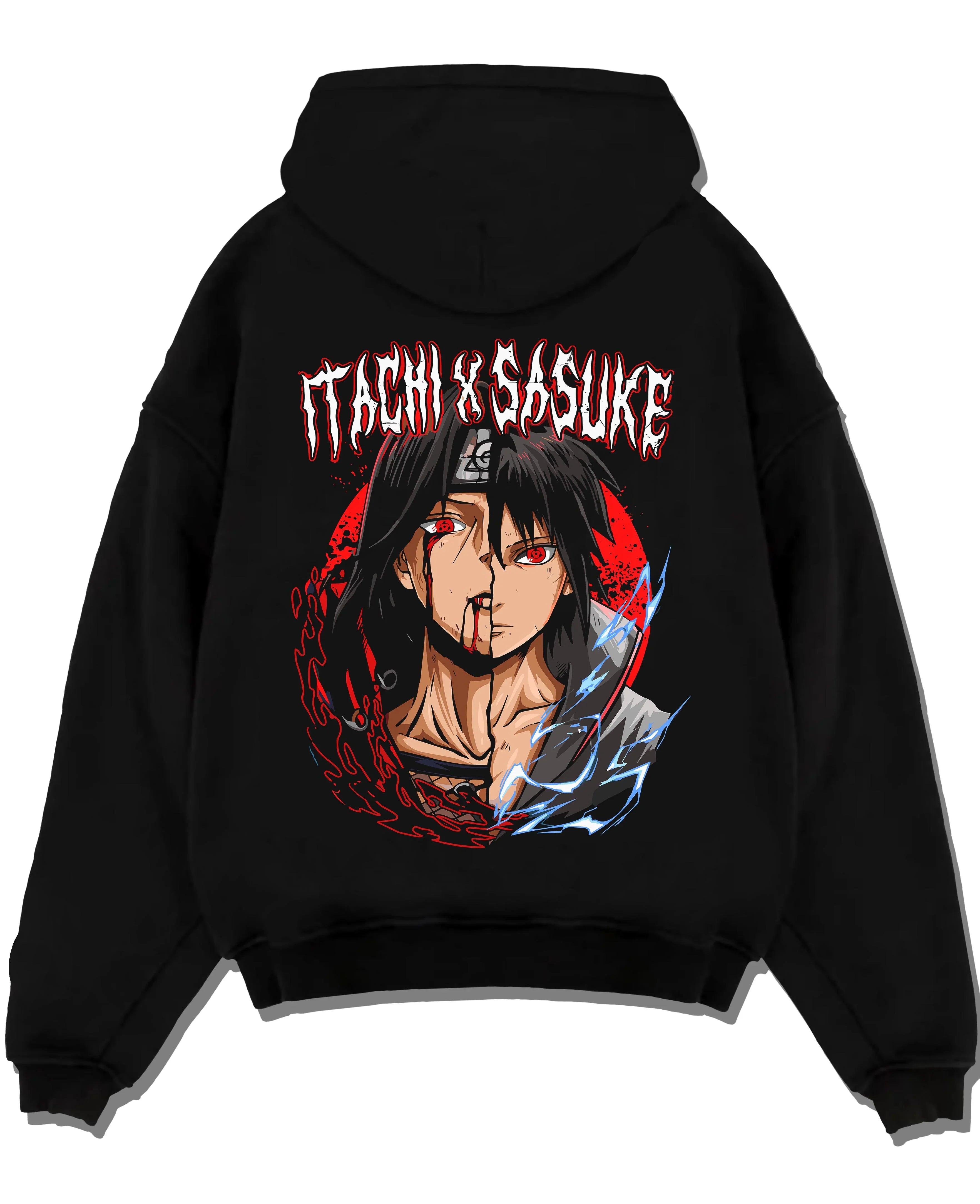 Naruto Hoodie Itachi and Sasuke Bonded Clan Jumper
