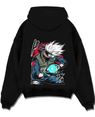 Kakashi Hatake Hoodie Naruto Rasengan Jonin Pose