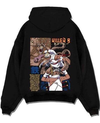 Killer Bee Hoodie Naruto Eight Tails Jinchuriki Rap Ninja