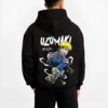 NARSK8 B.black hoodie male back view - Naruto EU Store