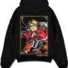 SAGEP2 A.black hoodie flat back design - Naruto EU Store