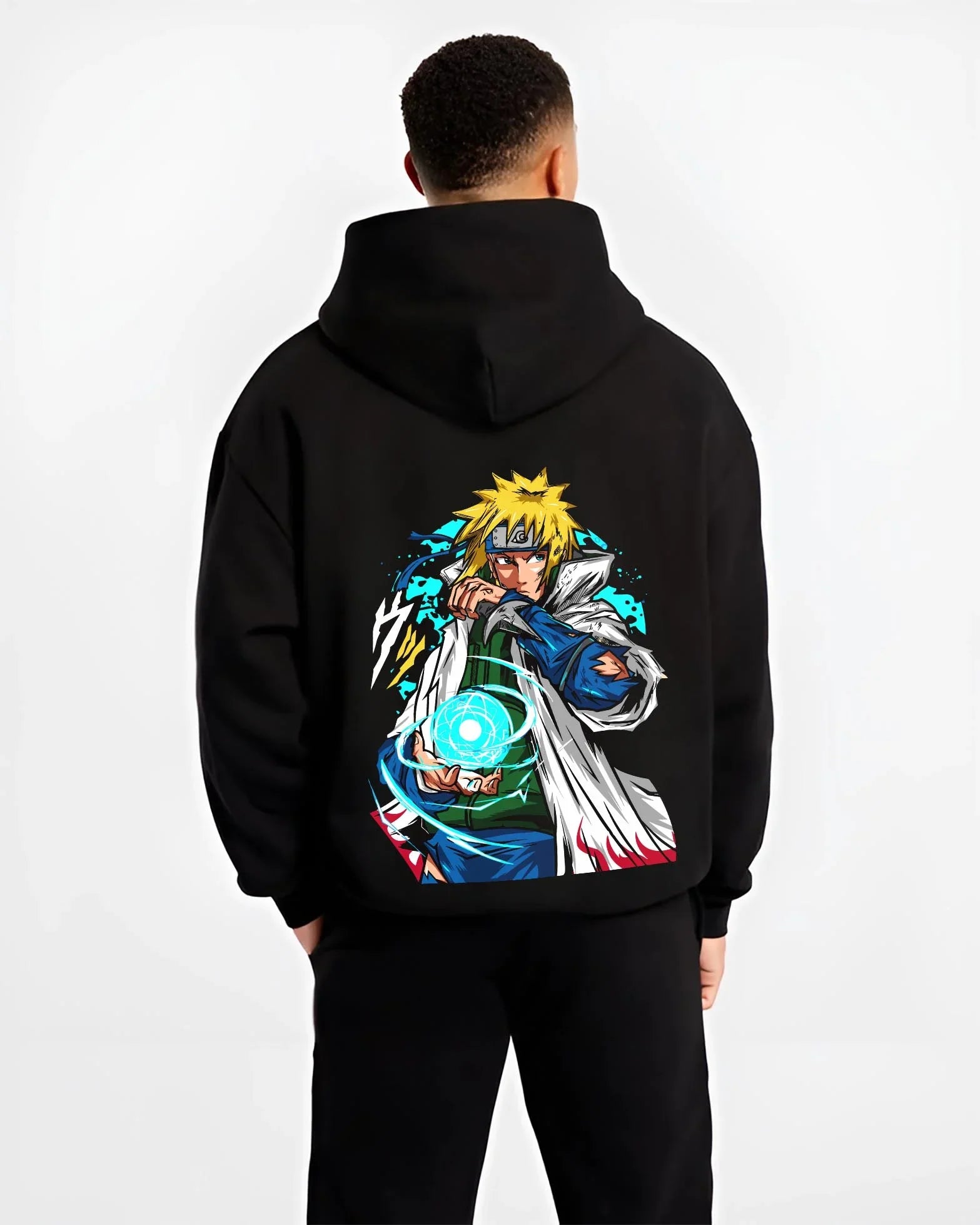 Minato Namikaze Hoodie Naruto Fourth Hokage Power - Image 2