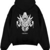 demon guardian black hoodie flat back design - Naruto EU Store