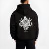 demon guardian black hoodie male back view - Naruto EU Store
