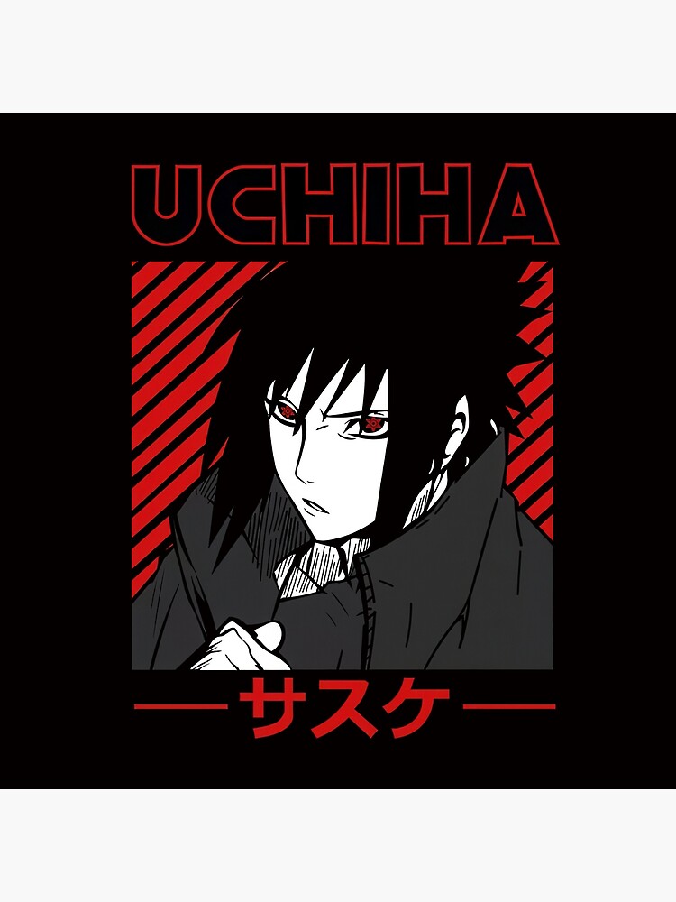 The Lone Rogue Avenger Uchiha Sasuke Throw Pillow - Image 2