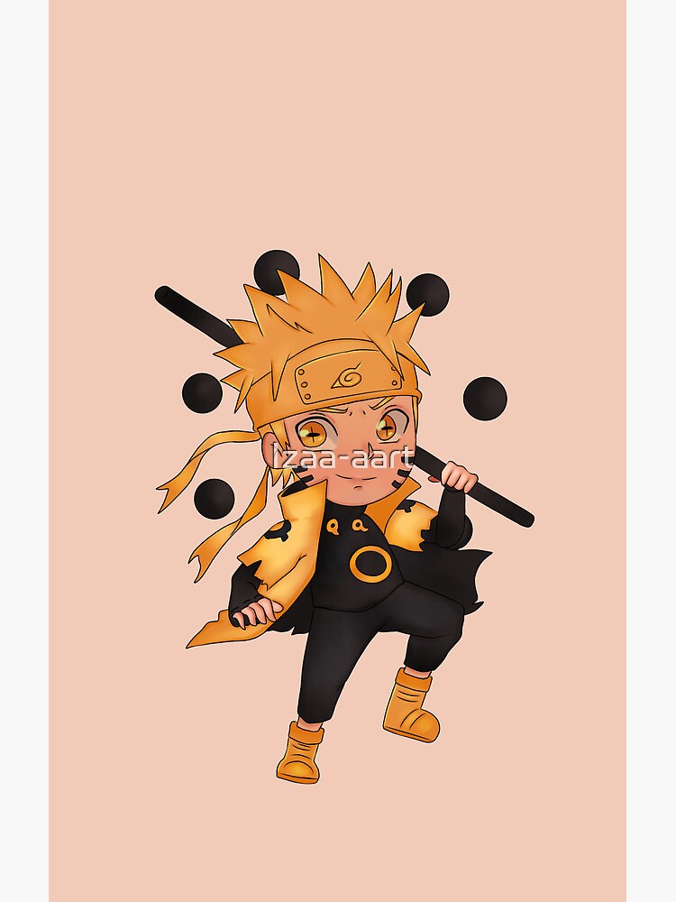 Scribble Orange Ninja Uzumaki Naruto Shower Curtain - Image 2
