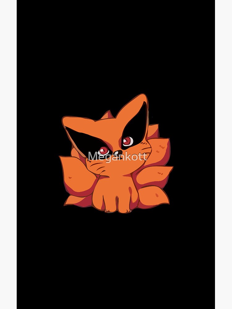 Cute Anime Fox Baby Kurama Shower Curtain - Image 2