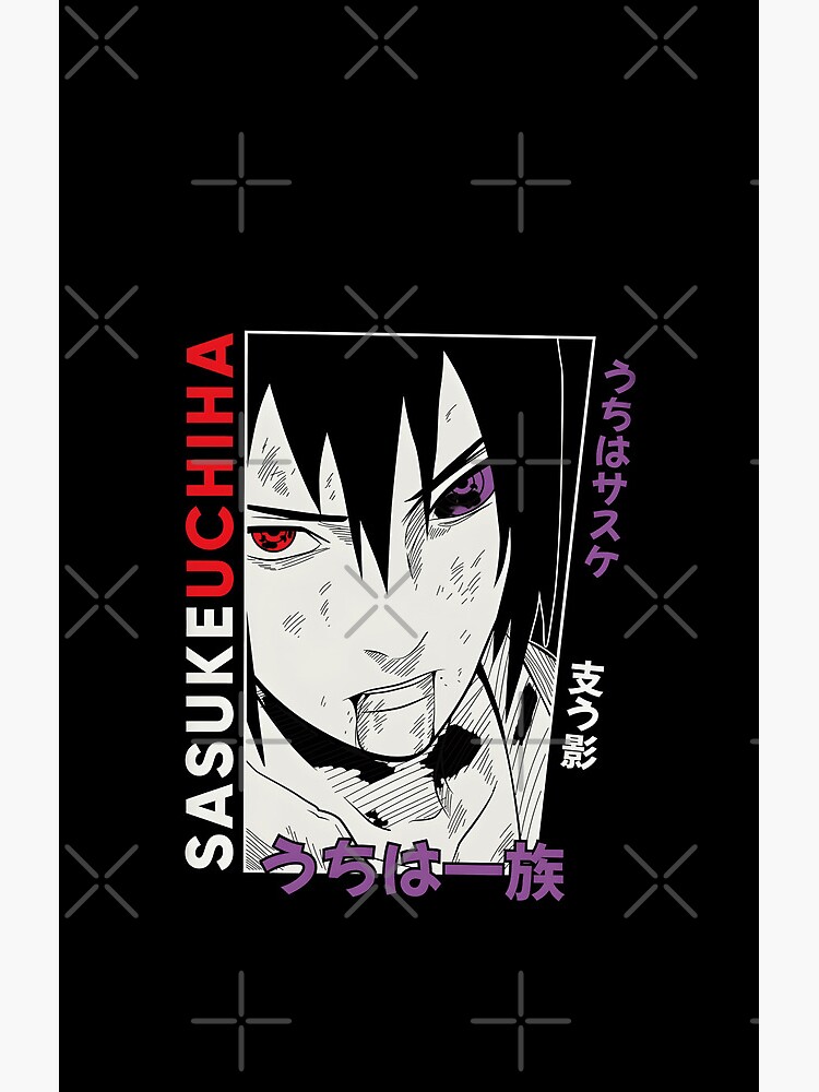 Sasuke Uchiha Profile Shower Curtain - Image 2