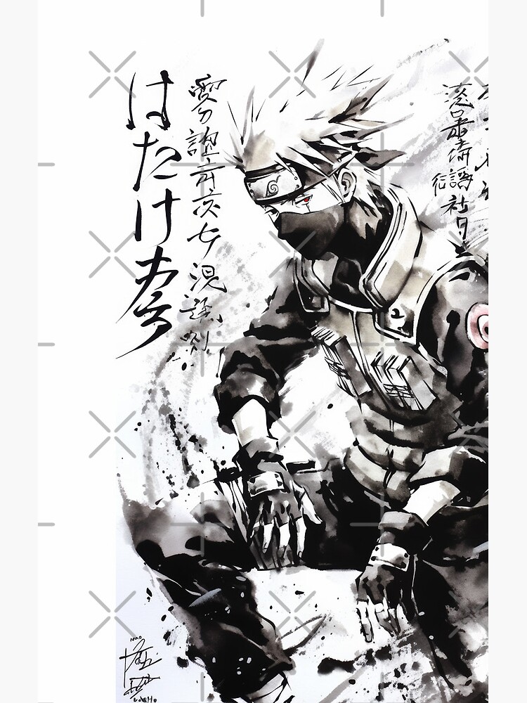 Kakashi Sumi E Shower Curtain - Image 2