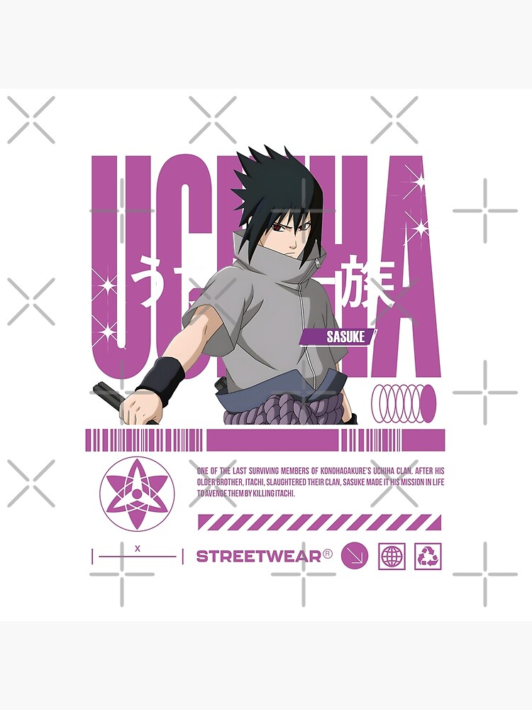 Uchiha Sasuke Streetwear Tapestry - Image 2