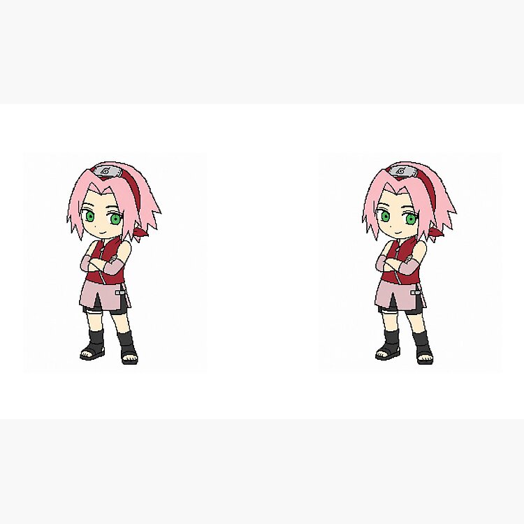Cute Sakura Chibi Anime Sticker Mug - Image 2
