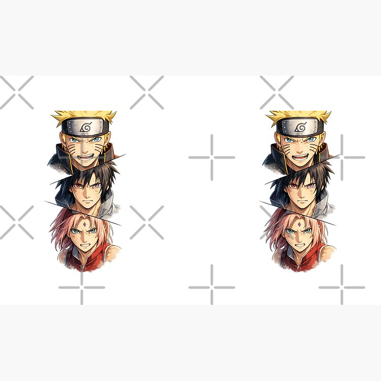 Team 7 Ninja Trio Naruto Sasuke Sakura Mug - Image 2