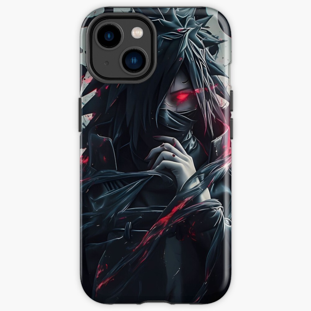 Madara Uchiha Dark Anime Art Legendary Uchiha Power Illustration Iphone Case