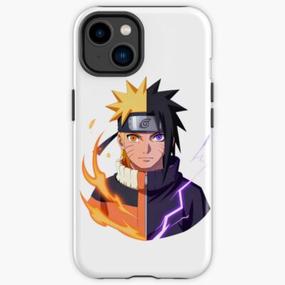 Kyubi Vs Ninja Rivalry Split Face Art Iphone Case