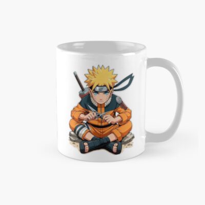 Determined Young Ninja In Meditation Pose Mug