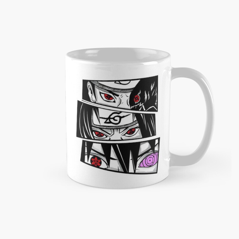 Naruto Sharingan Eyes Manga Panels Mug