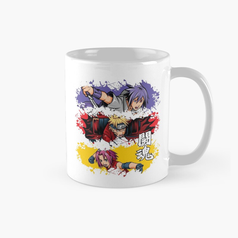 Naruto Anime Characters Color Splash Art Mug