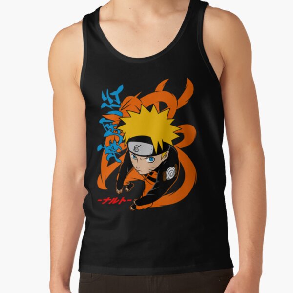 Orange Uzumaki Naruto Tank Top - Image 2