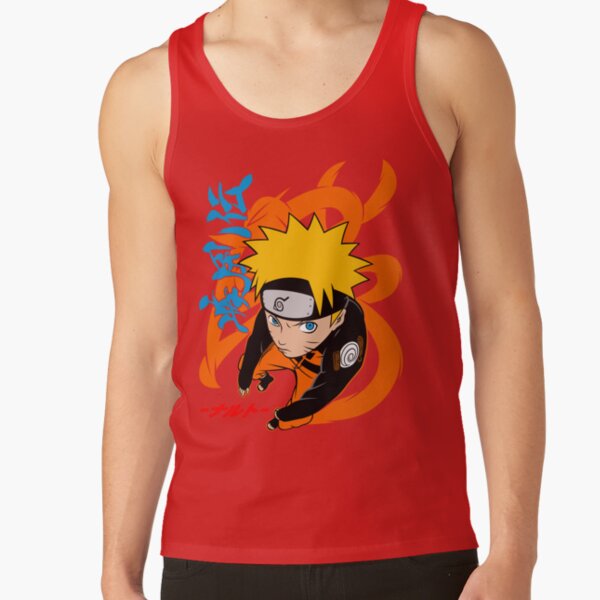 Orange Uzumaki Naruto Tank Top - Image 4