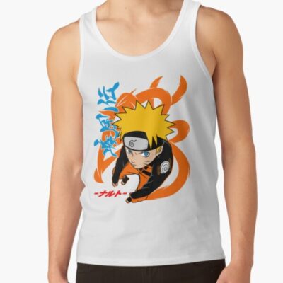 Orange Uzumaki Naruto Tank Top