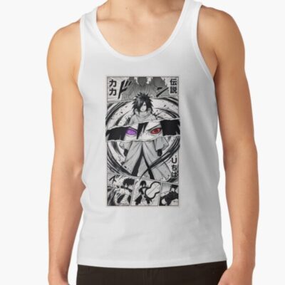 Eyes Of Fate Dark Manga Anime Art Madara Uchiha Tank Top