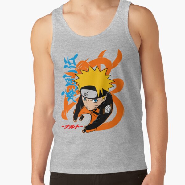 Orange Uzumaki Naruto Tank Top - Image 3