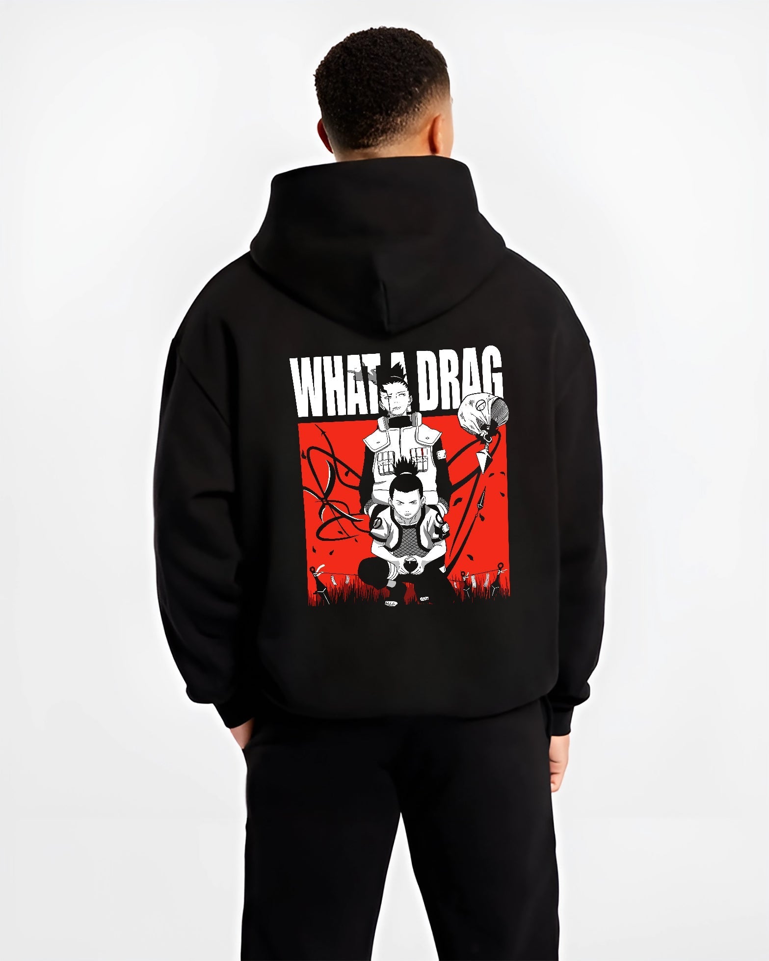 Shikamaru Nara "What a Drag" Naruto Shippuden Hoodie - Image 2