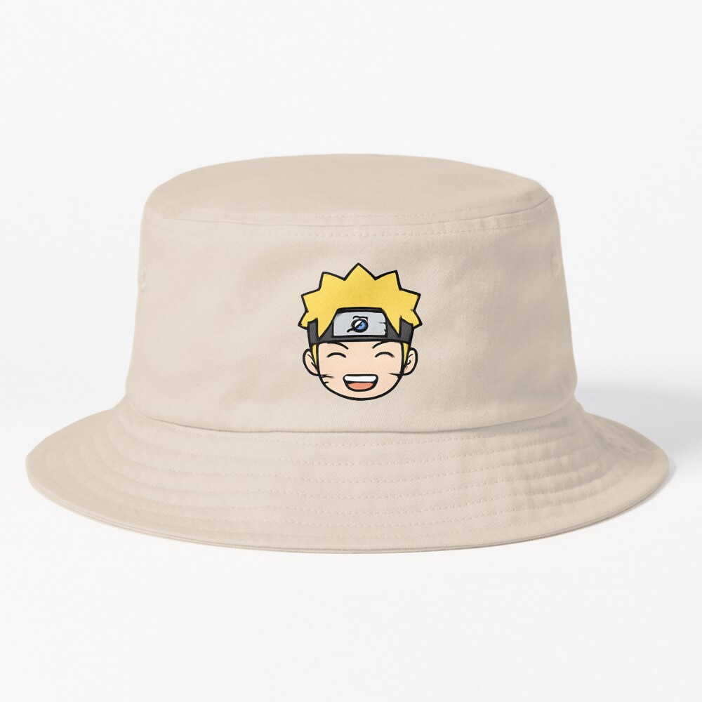Happy Hero Head Icon Uzumaki Naruto Bucket Hat