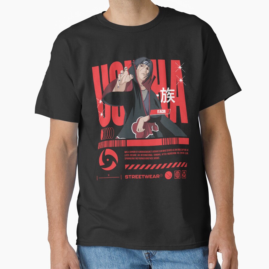 Itachi Uchiha Streetwear T-shirt - Image 2