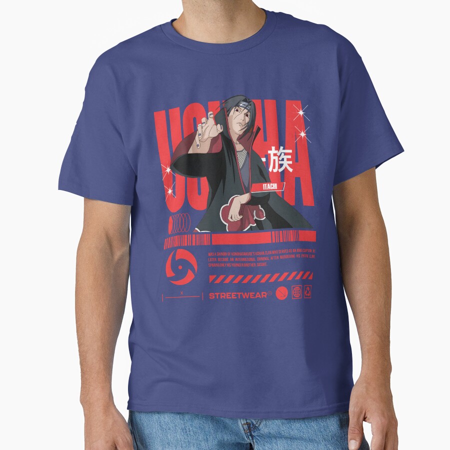 Itachi Uchiha Streetwear T-shirt - Image 4