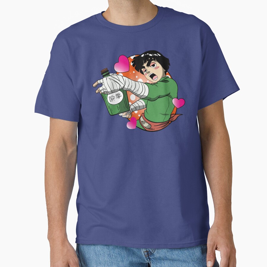 Drunk Ninja Rock Lee T-shirt - Image 4