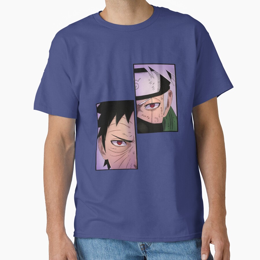 Doodle Duo Kakashi & Obito T-shirt - Image 4