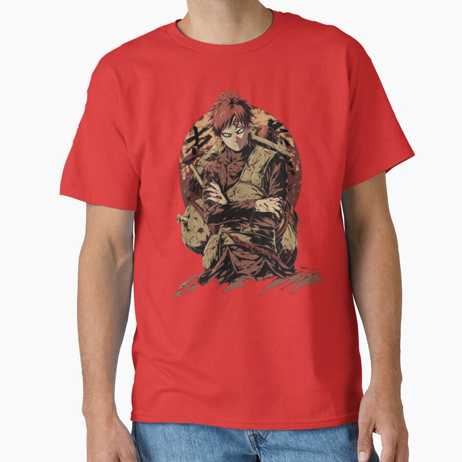 Gaara Retro Design T-shirt - Image 5