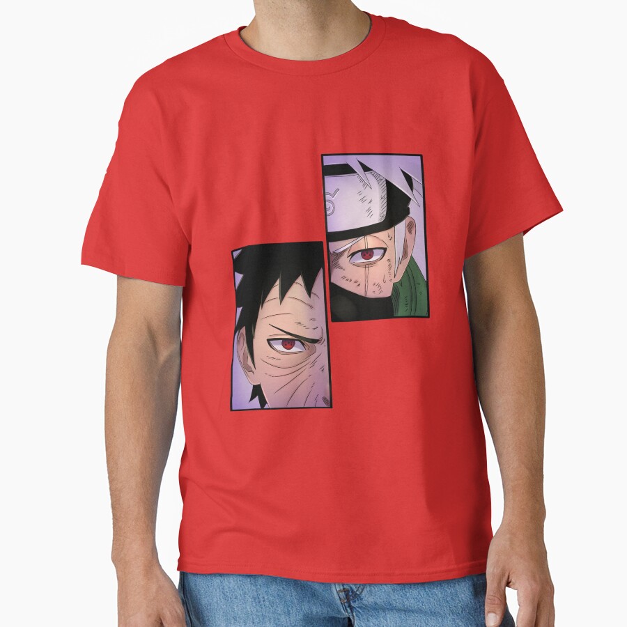 Doodle Duo Kakashi & Obito T-shirt - Image 5