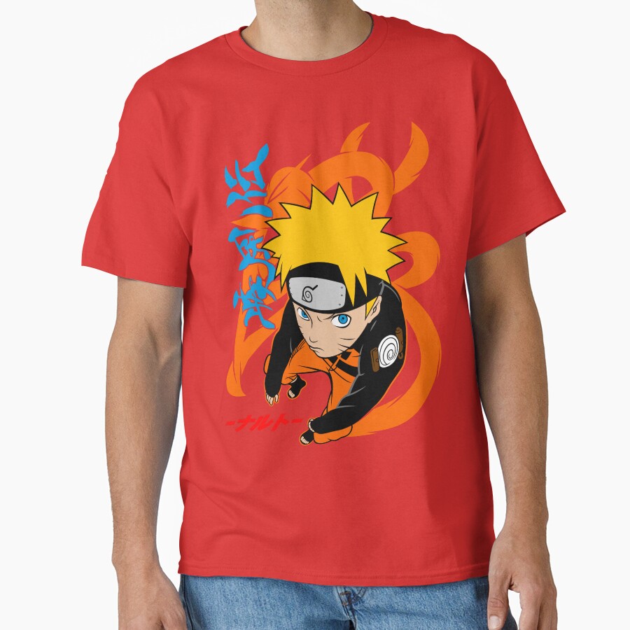 Orange Uzumaki Naruto T-shirt - Image 5